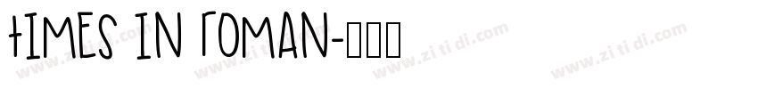 times in roman字体转换
